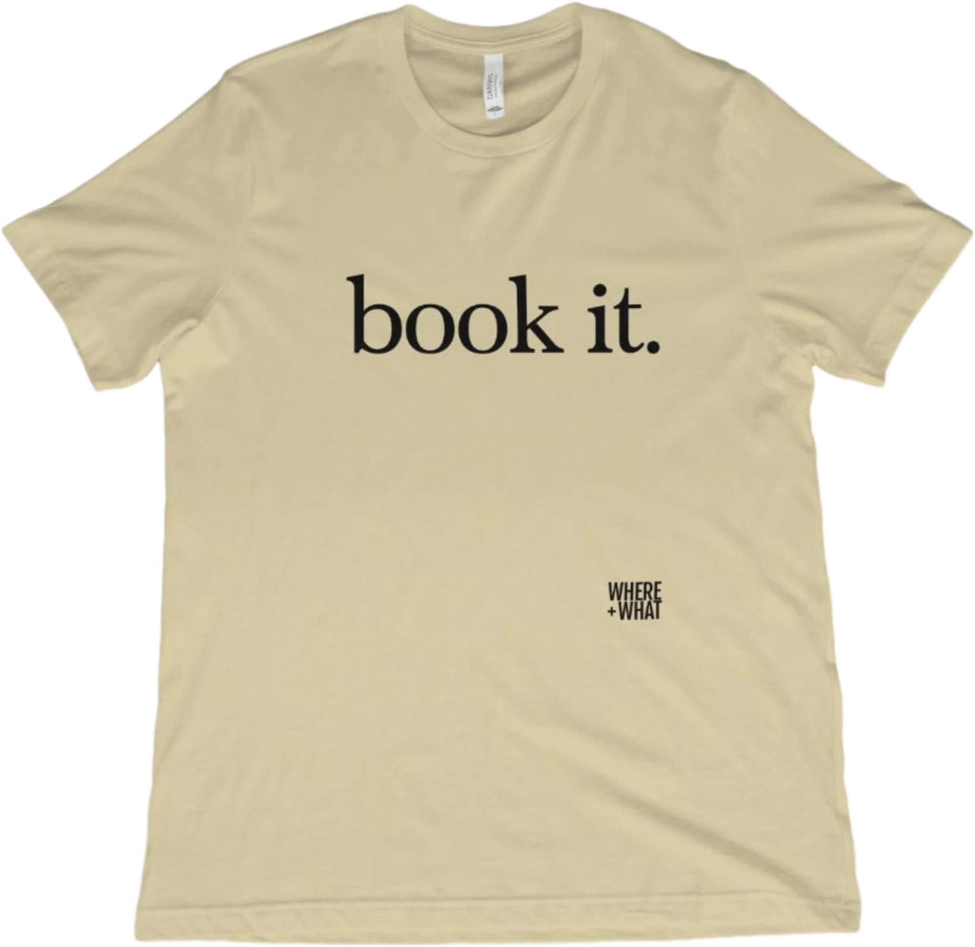 T-Shirt Natural / XS Book it. T-Shirt