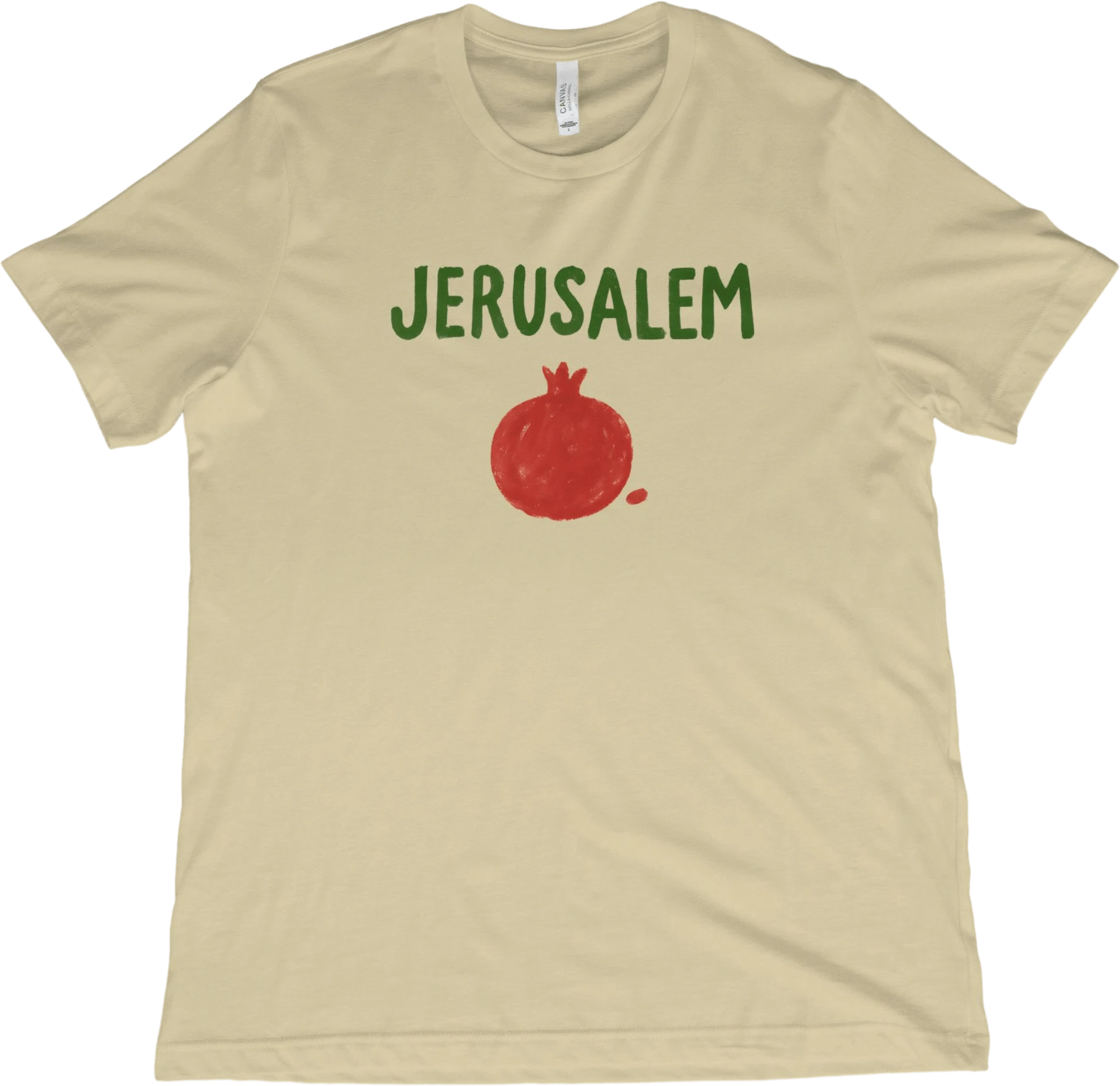 T-Shirt Natural / XS Jerusalem Pomegranate T-Shirt