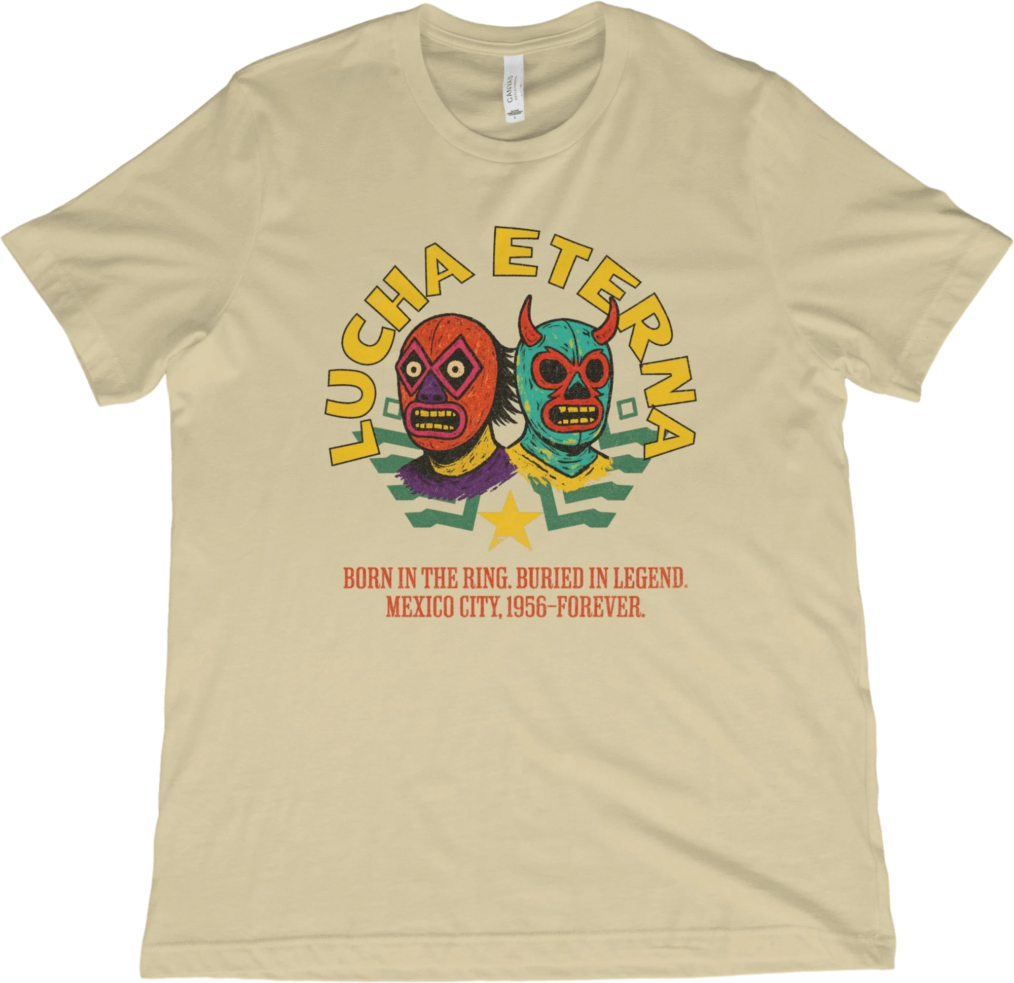 T-Shirt Natural / XS Mexico City Luchador T-Shirt
