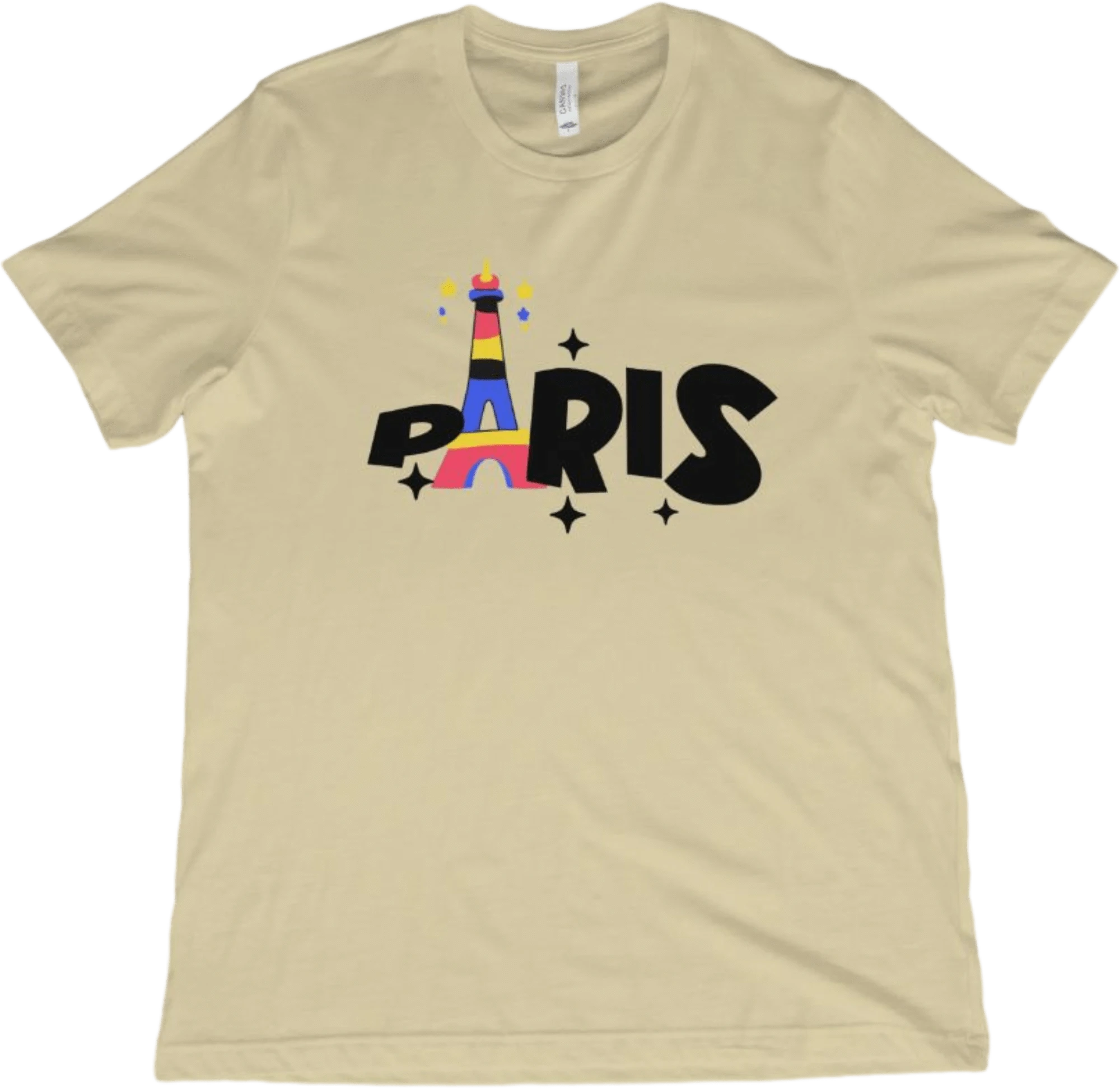 T-Shirt Natural / XS Paris Eiffel Tower T-Shirt