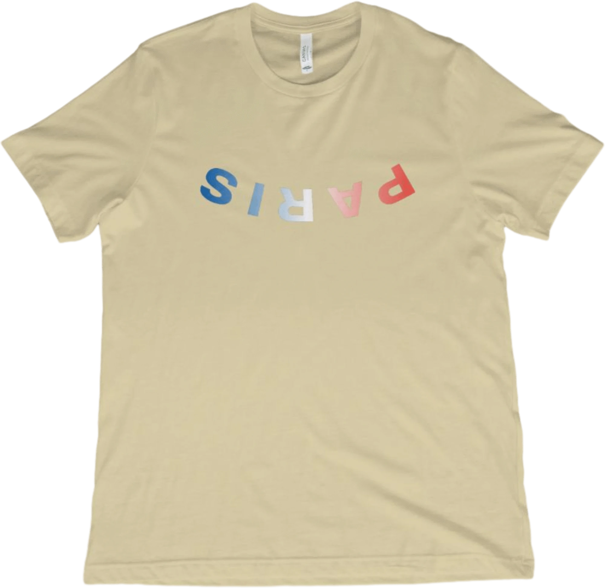 T-Shirt Natural / XS Paris Upside Down T-Shirt