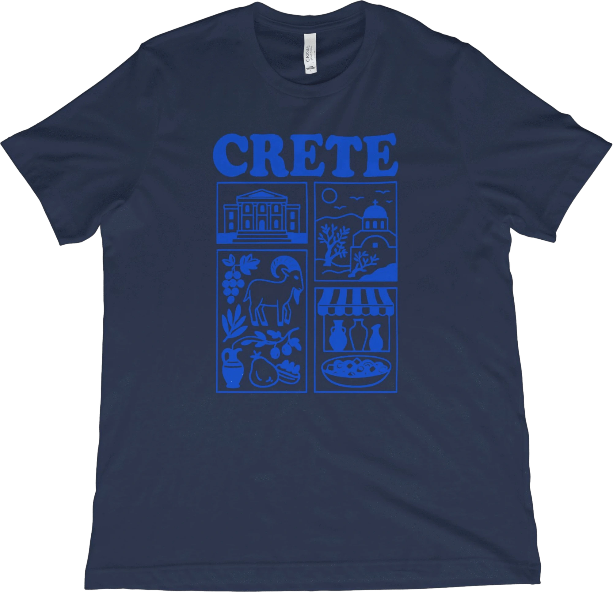 T-Shirt Navy / XS Crete Greece T-Shirt