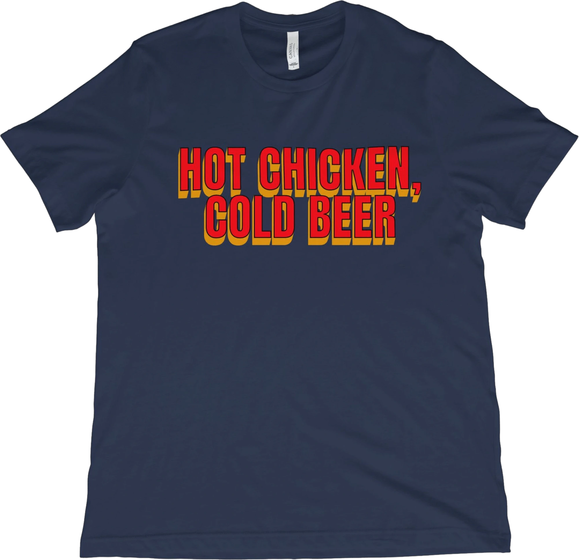 T-Shirt Navy / XS Hot Chicken, Cold Beer T-Shirt