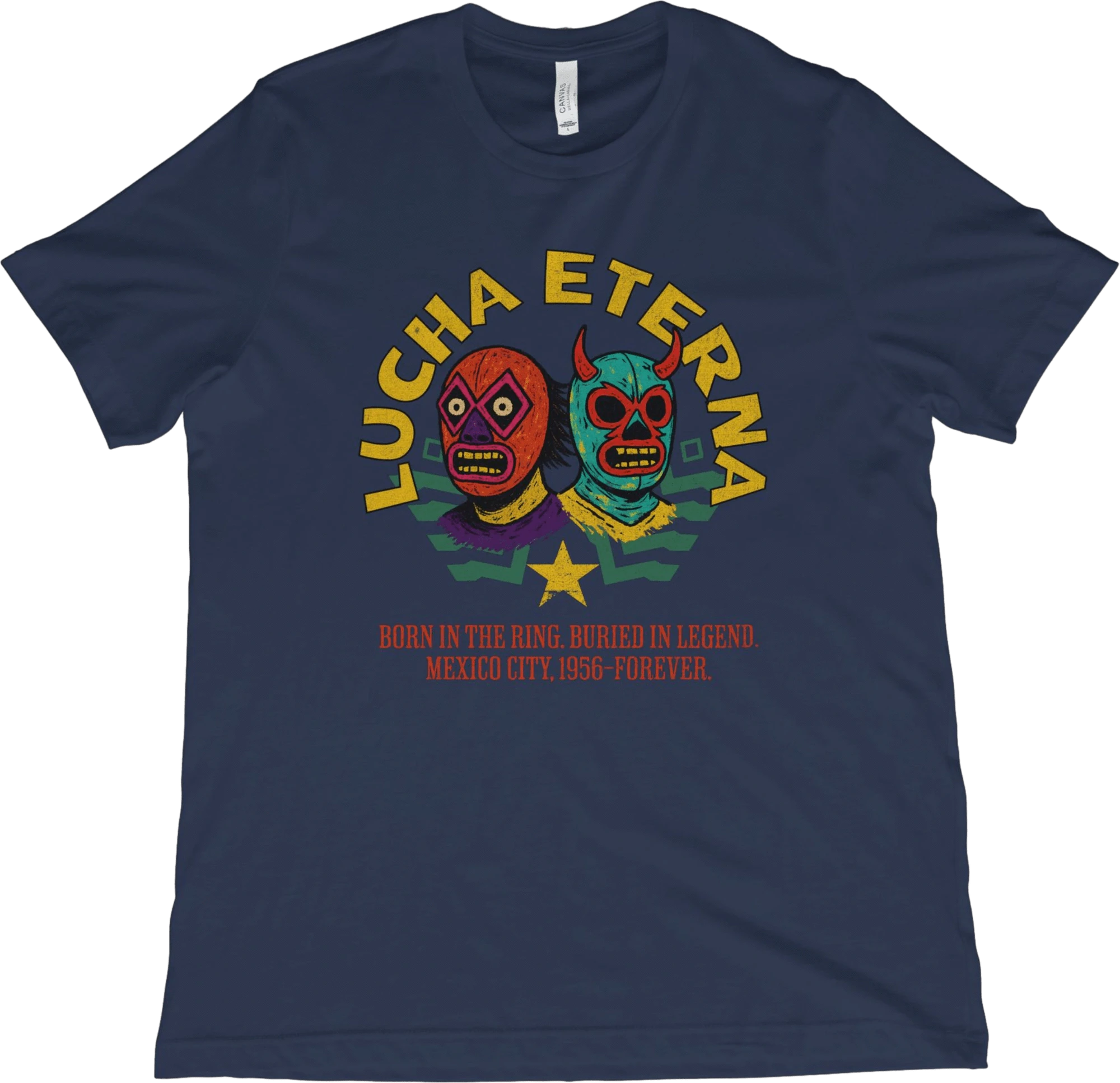 T-Shirt Navy / XS Mexico City Luchador T-Shirt