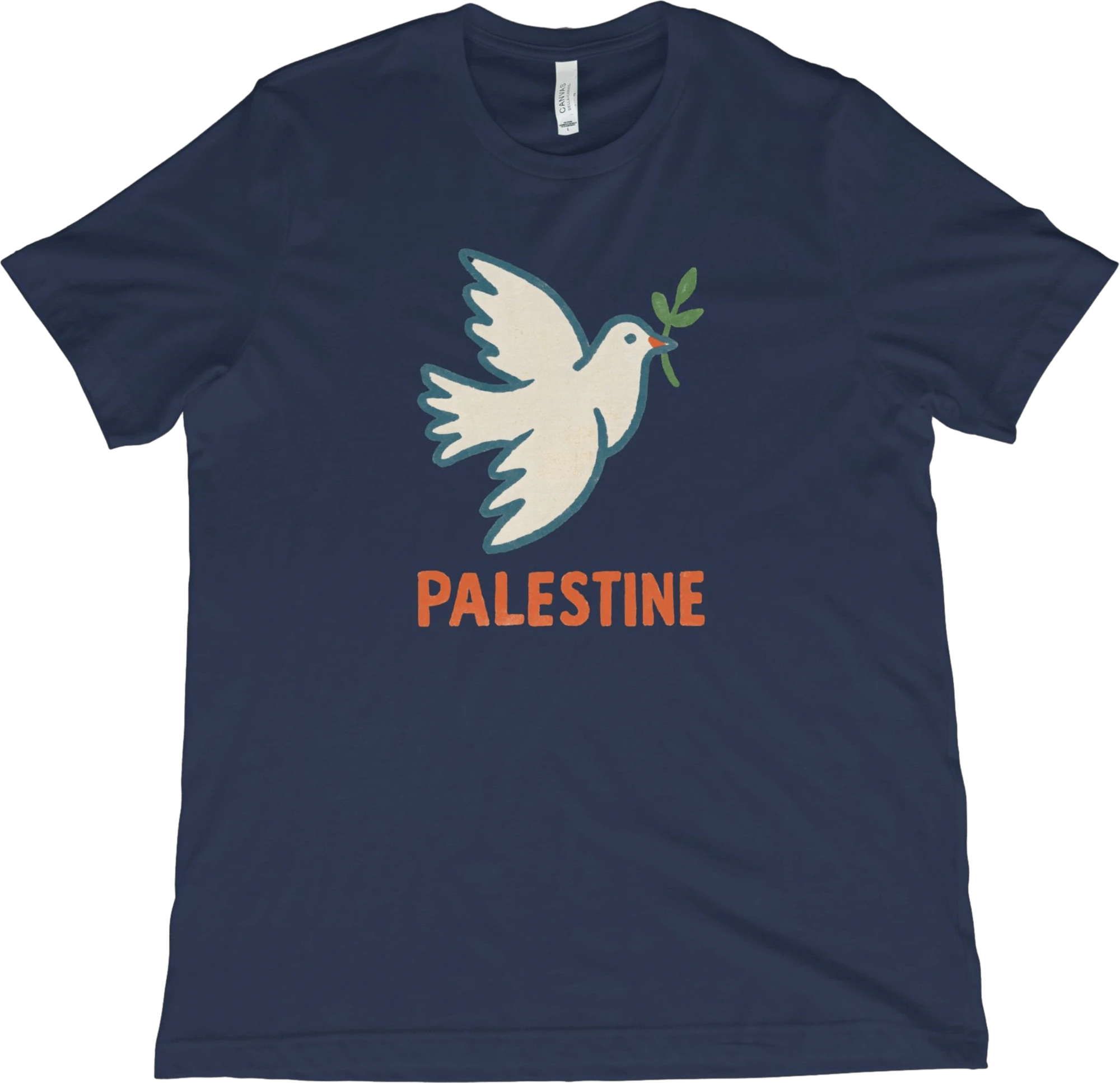 T-Shirt Navy / XS Palestine Dove T-Shirt