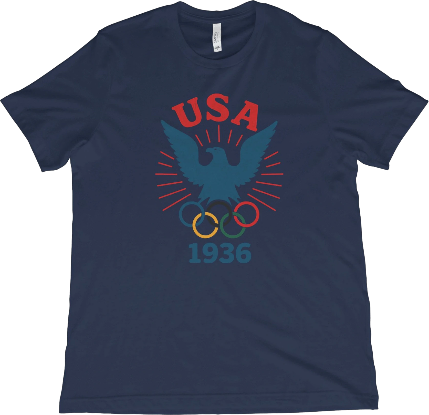 T-Shirt Navy / XS USA Olympics 1936 T-Shirt