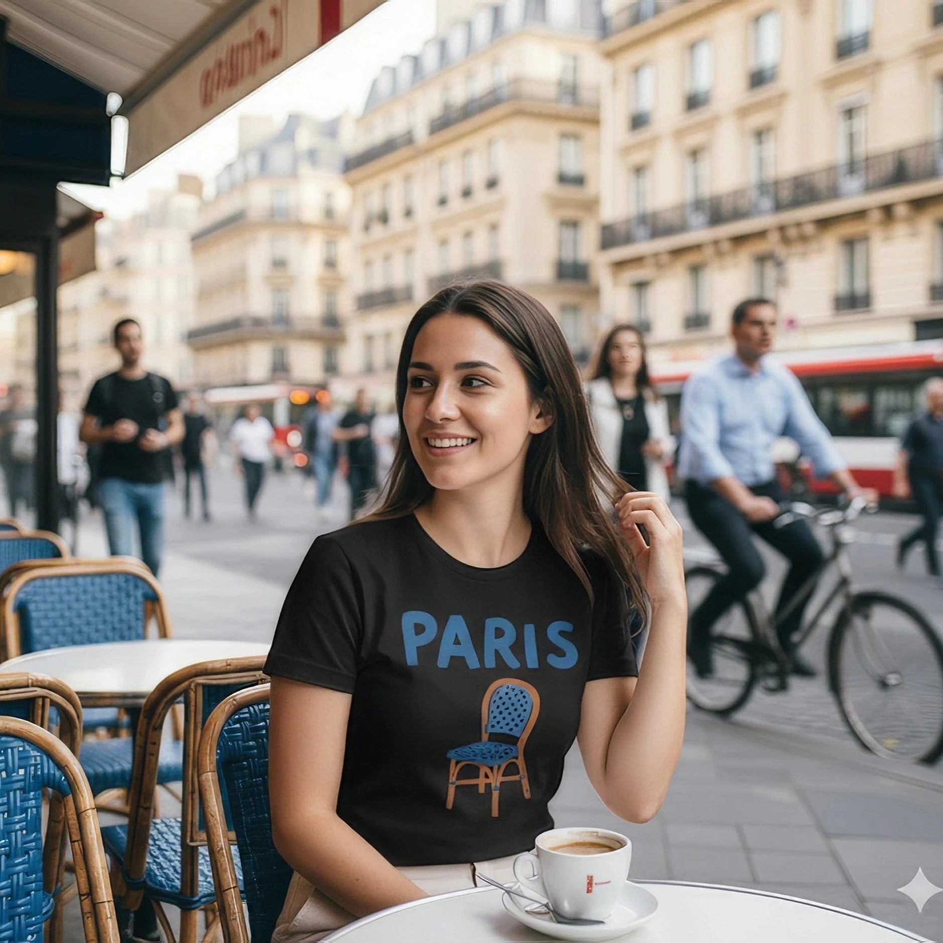 T-Shirt Parisian Cafe Chair T-Shirt