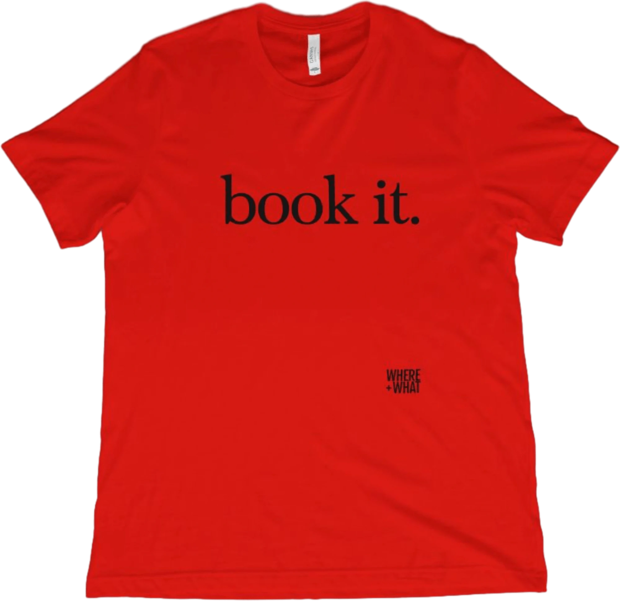 T-Shirt Red / XS Book it. T-Shirt