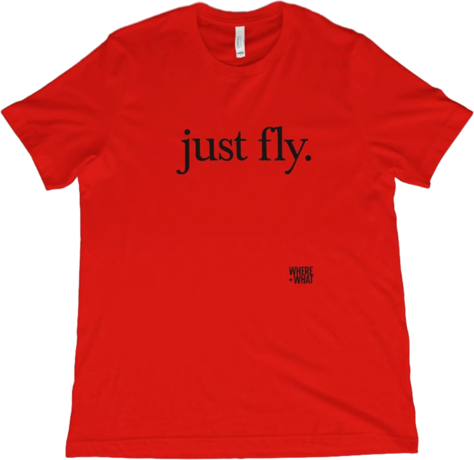 T-Shirt Red / XS Just fly. T-Shirt