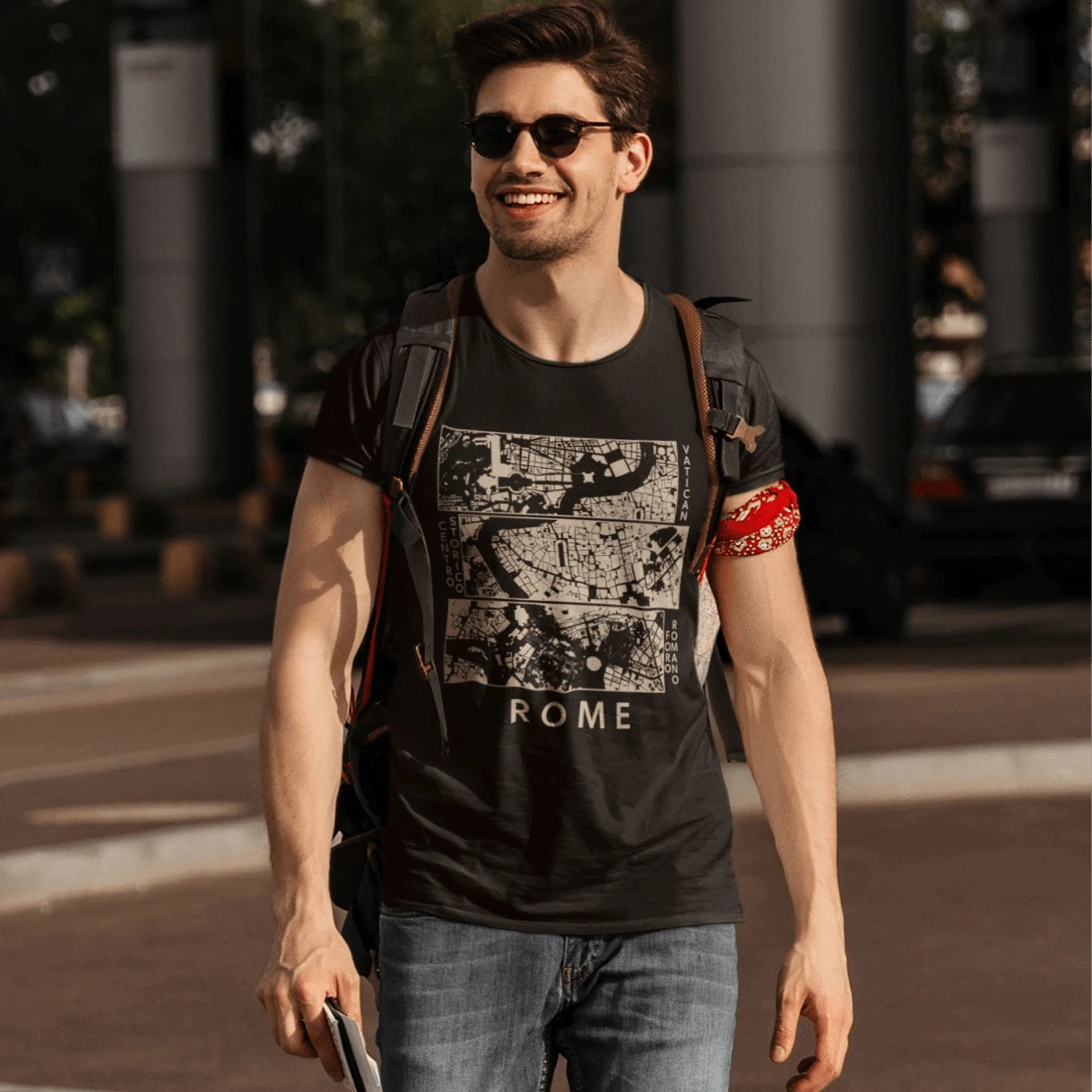 T-Shirt Rome Neighborhoods Map T-Shirt
