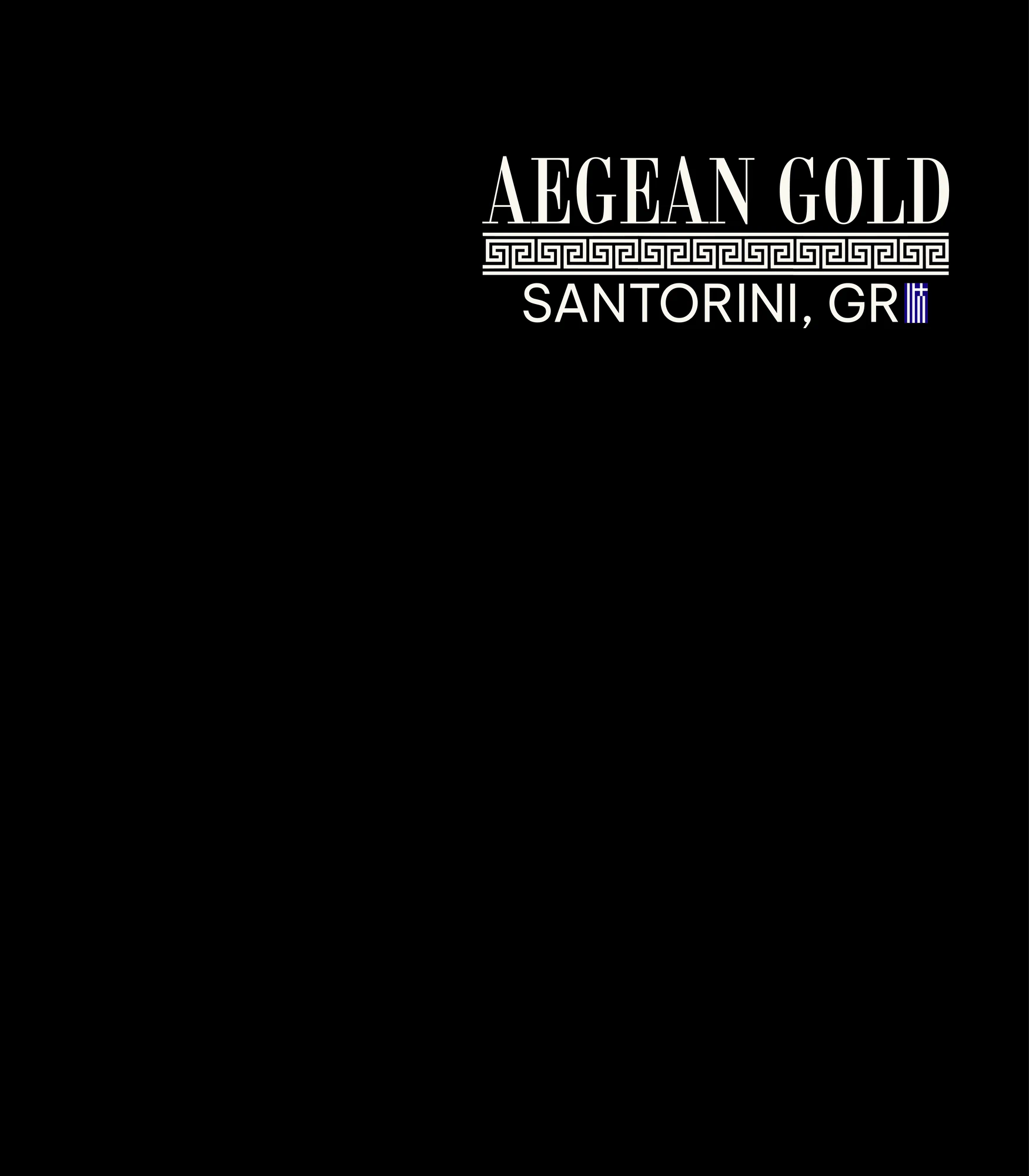 T-Shirt Santorini, Greece T-Shirt - Aegean Gold