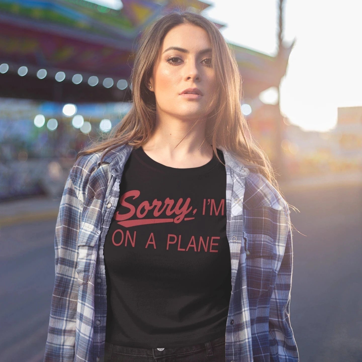 T-Shirt Sorry, I'm On A Plane T-Shirt