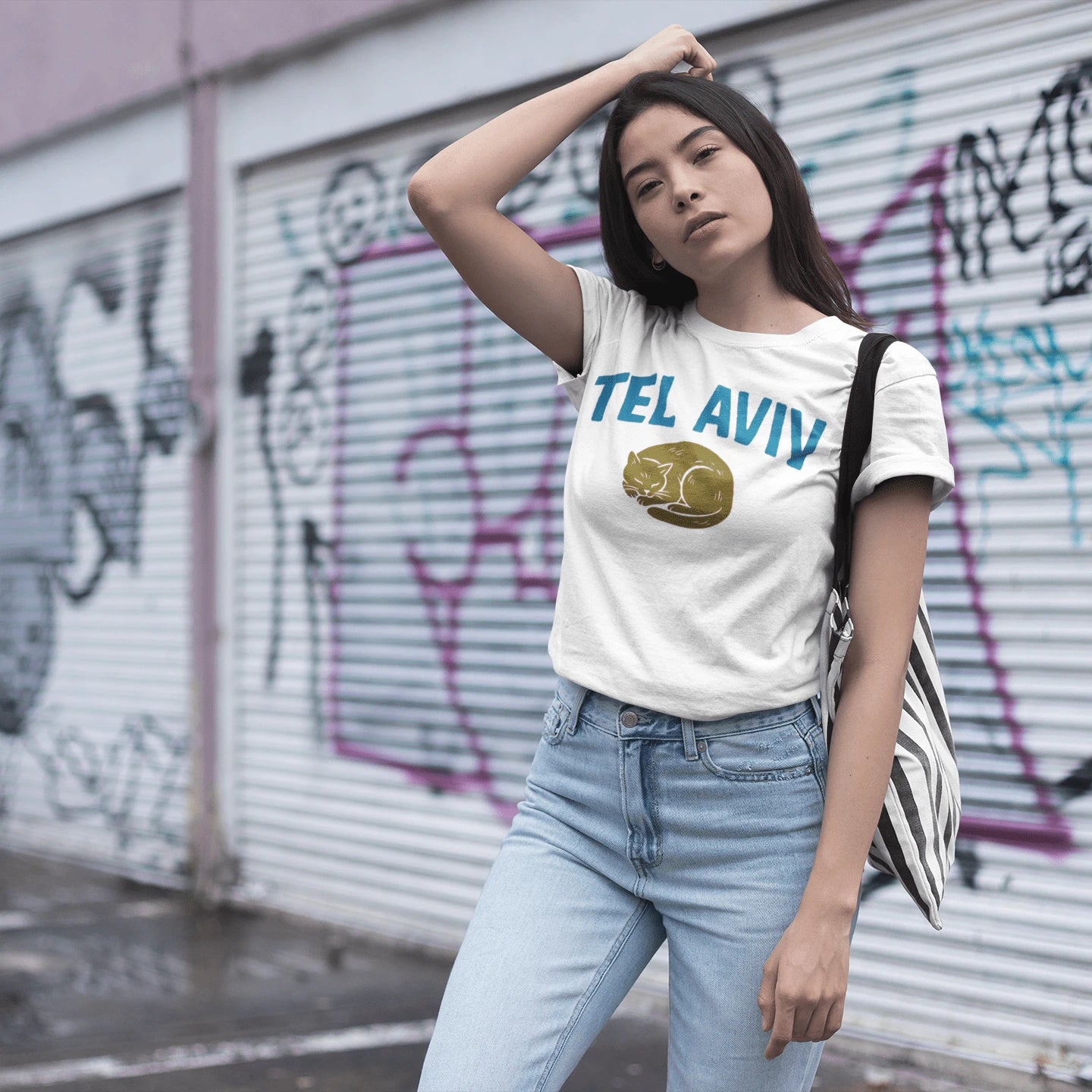 T-Shirt Tel Aviv Street Cat T-Shirt