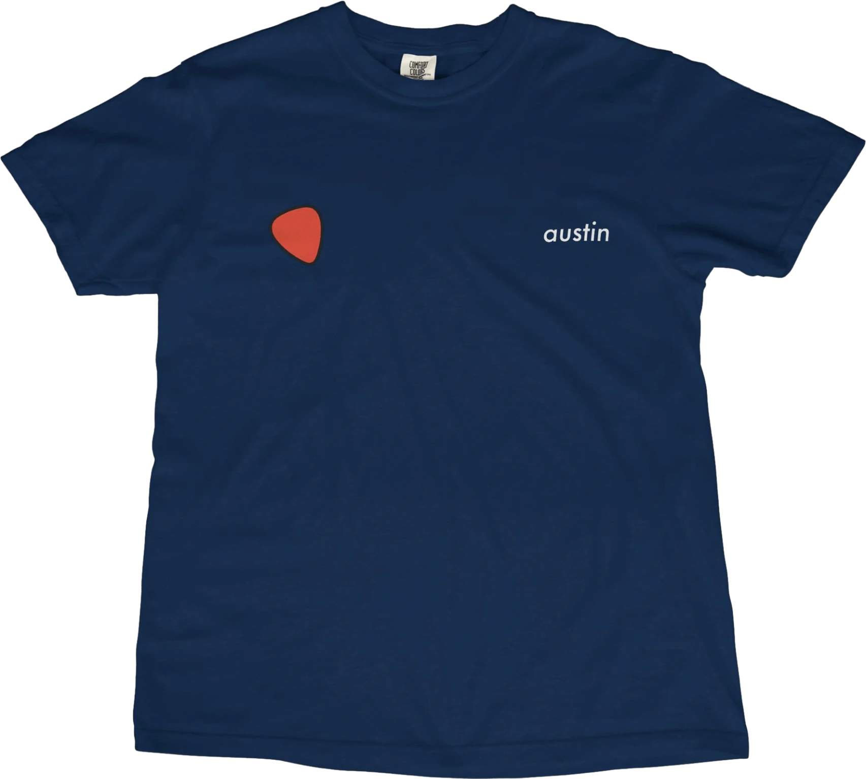 T-Shirt True Navy / S Austin Guitar Pick T-Shirt