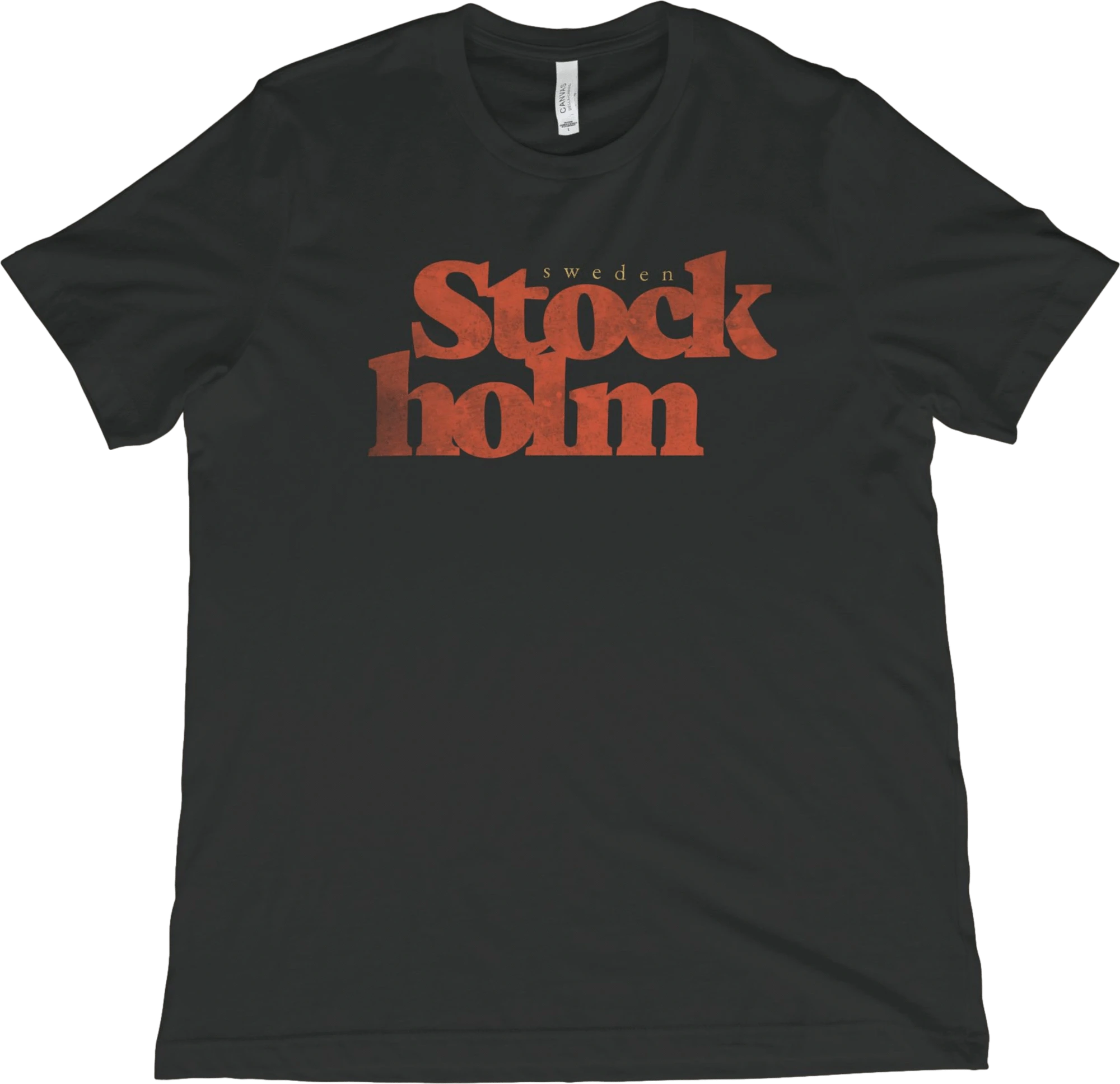 T-Shirt Vintage Black / XS Stockholm Sweden T-Shirt