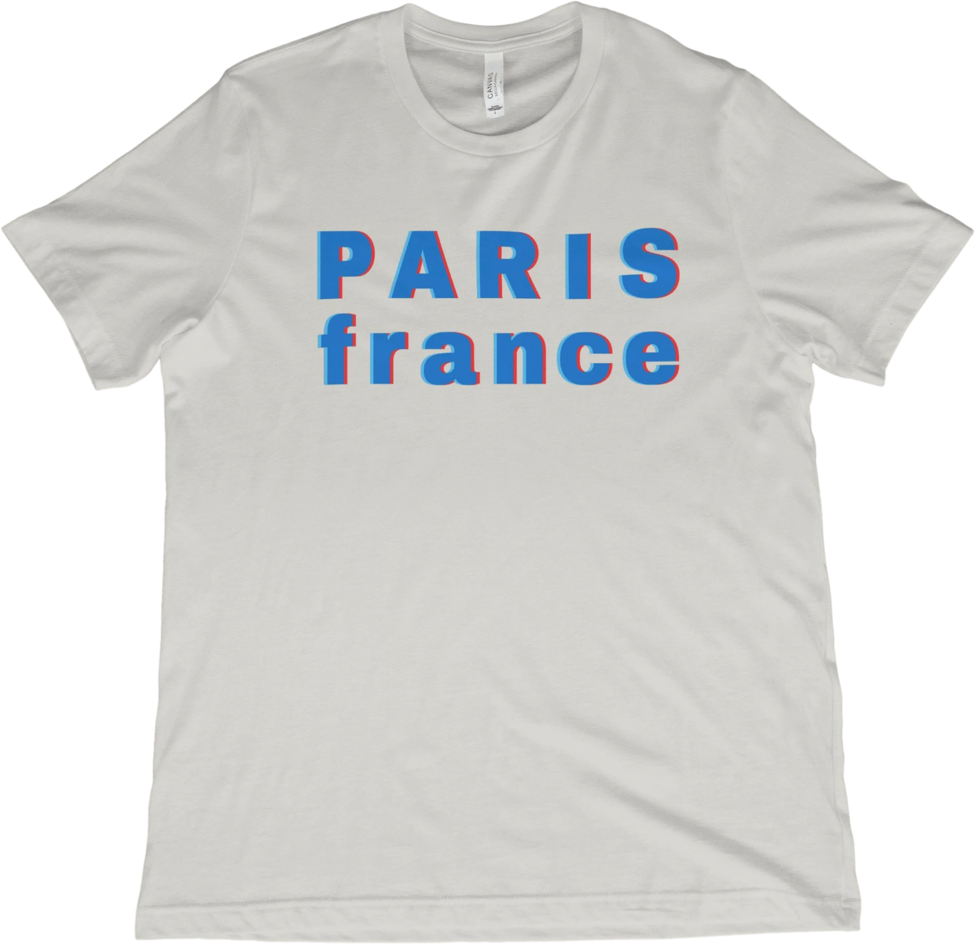 T-Shirt Vintage White / XS Paris France Double Vision T-Shirt