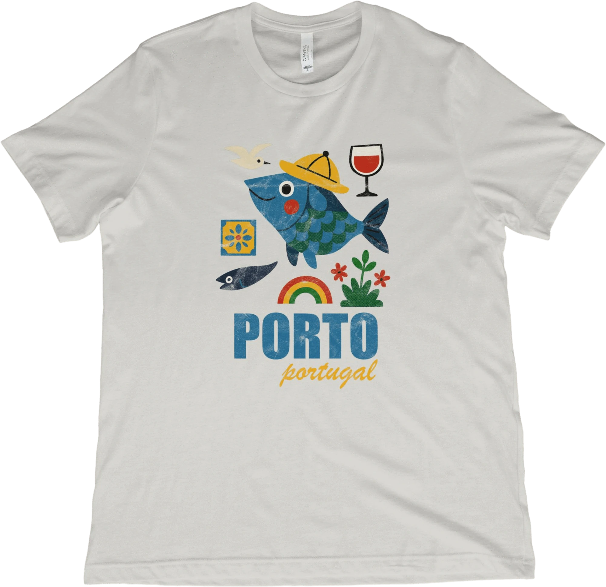 T-Shirt Vintage White / XS Porto Portugal T-Shirt