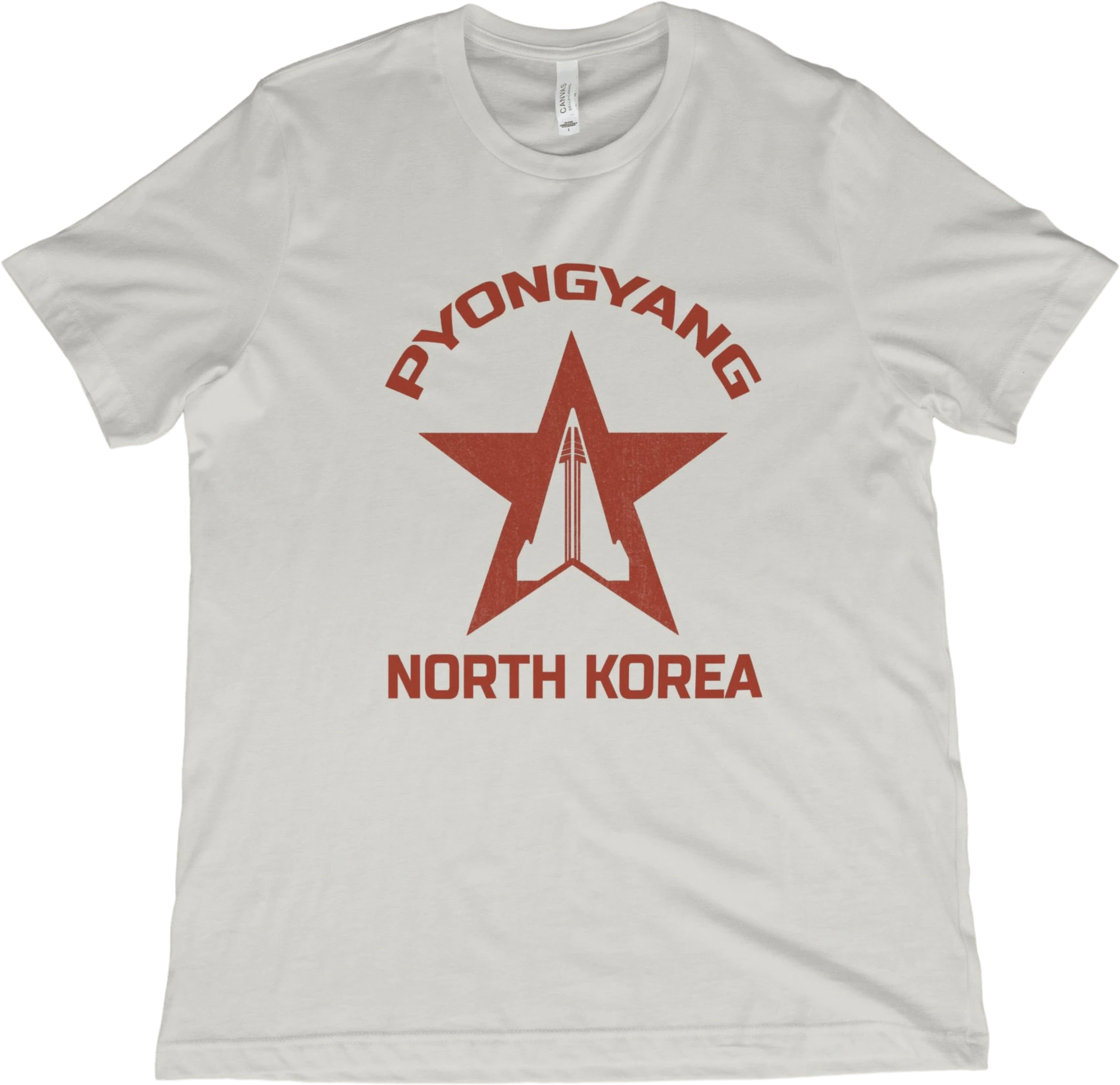 T-Shirt Vintage White / XS Pyongyang North Korea T-Shirt