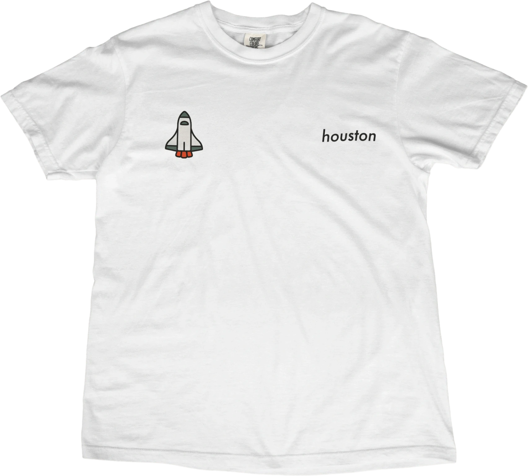 T-Shirt White / S Houston Space Shuttle T-Shirt