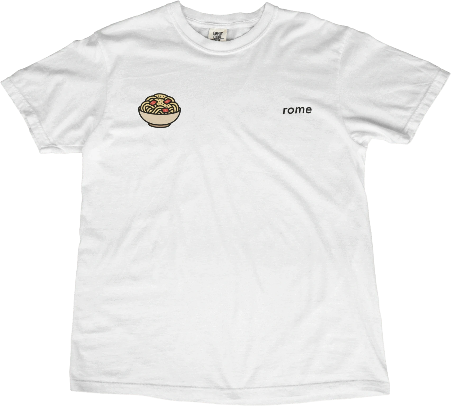 T-Shirt White / S Rome Carbonara T-Shirt