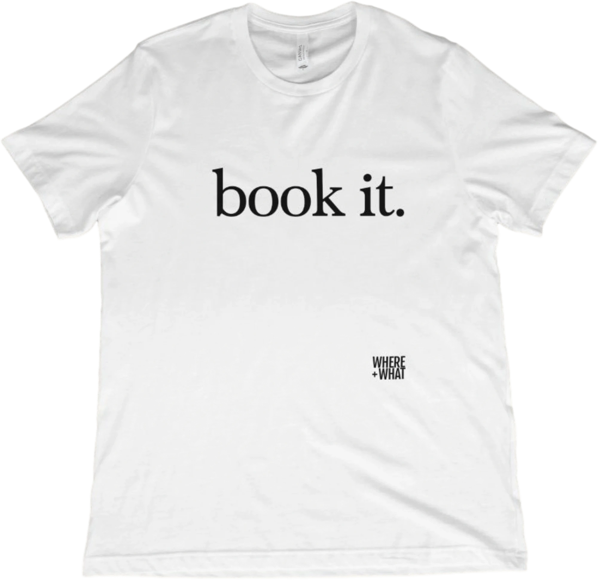 T-Shirt White / XS Book it. T-Shirt