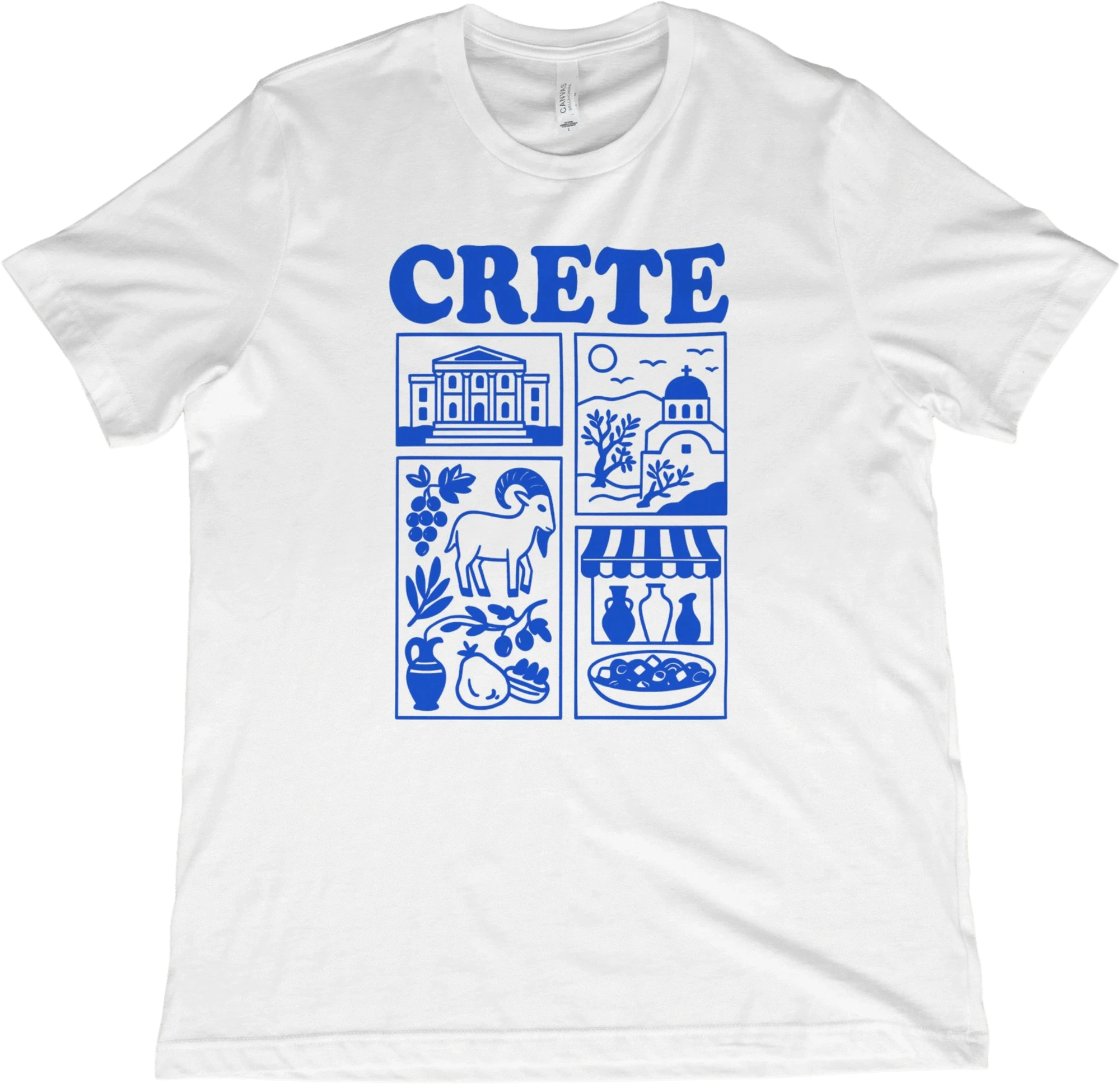 T-Shirt White / XS Crete Greece T-Shirt