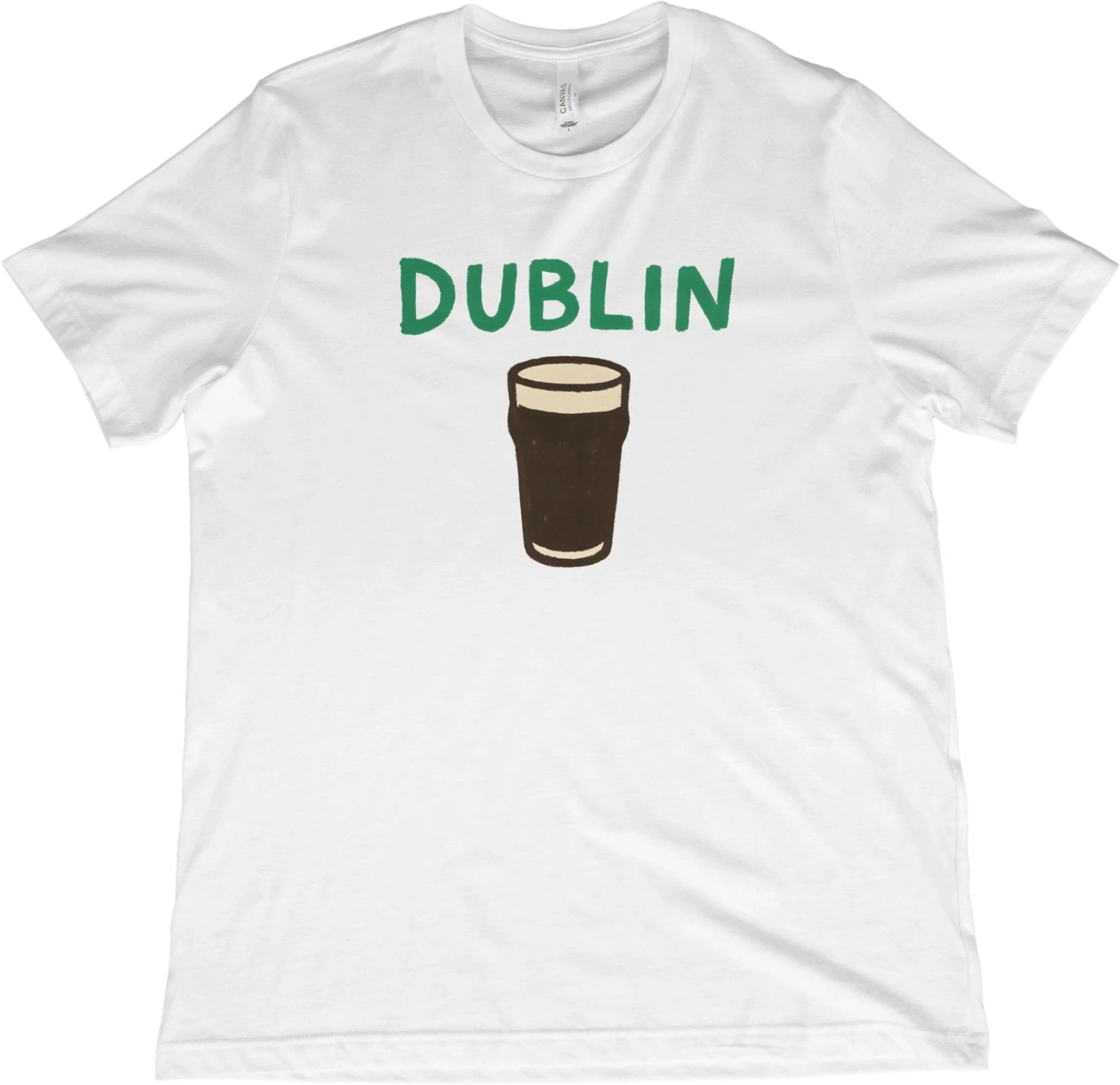 T-Shirt White / XS Dublin Beer and Pint Glass T-Shirt