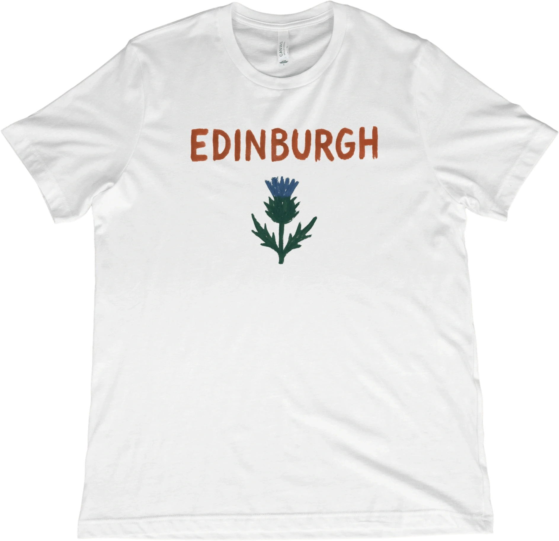 T-Shirt White / XS Edinburgh Scotland Thistle T-Shirt