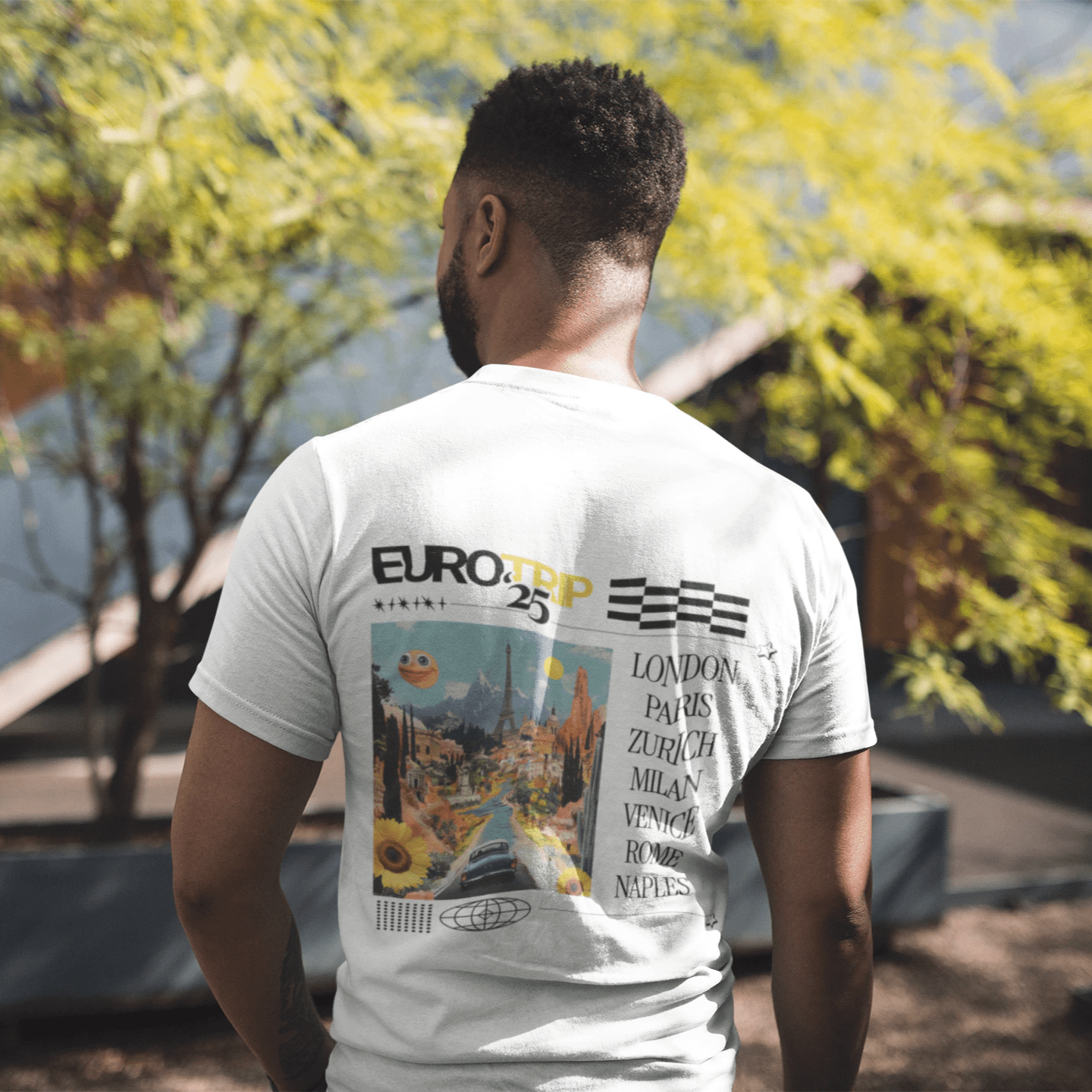 T-Shirt White / XS Eurotrip '25 T-Shirt Gonzo Style