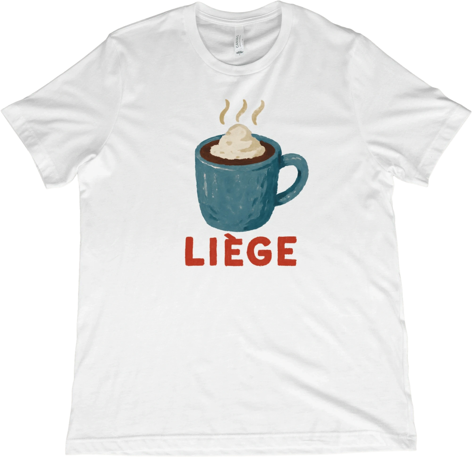T-Shirt White / XS Liege Belgium Hot Chocolate T-Shirt