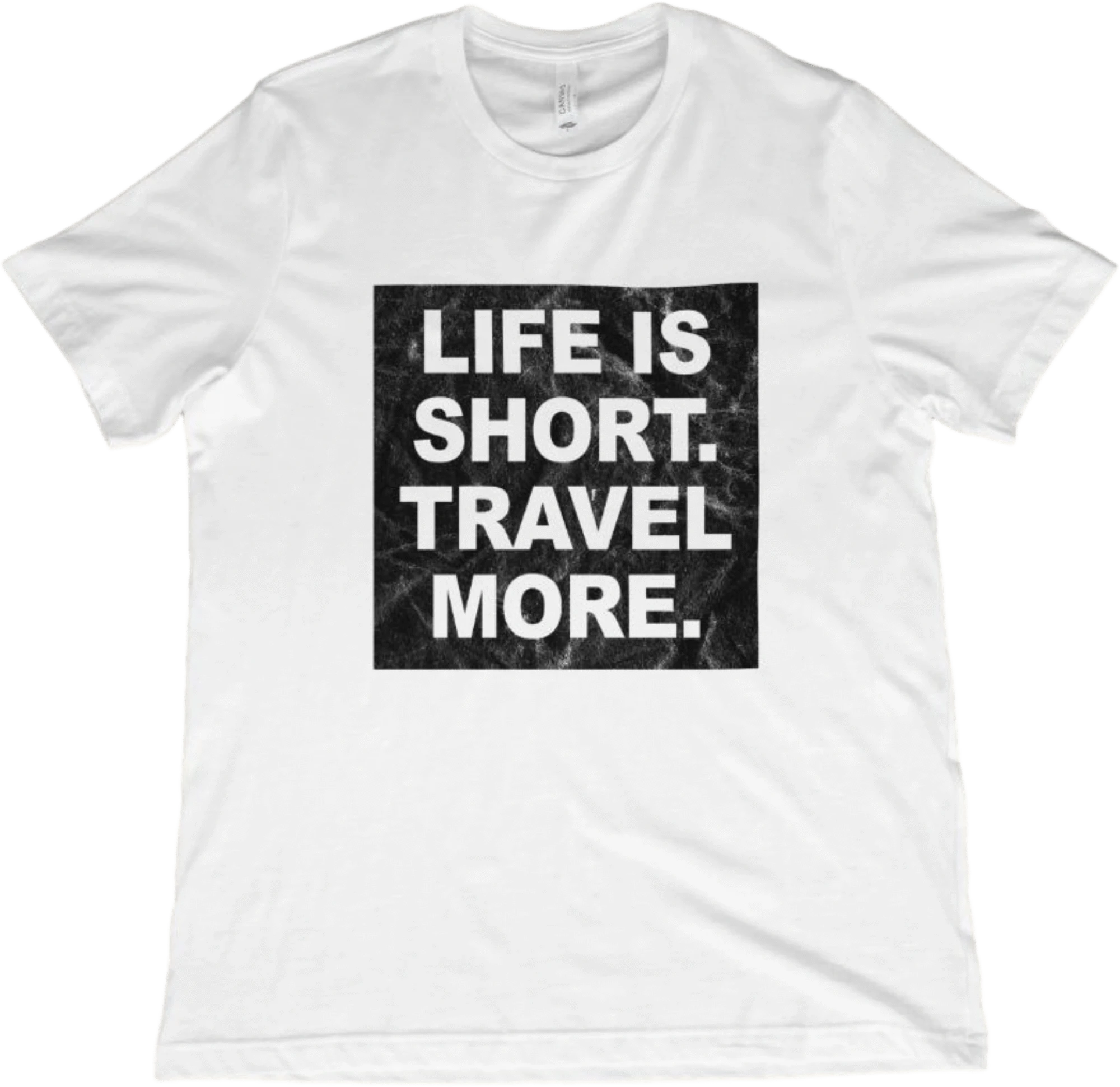 T-Shirt White / XS Life is Short. Travel More. T-Shirt