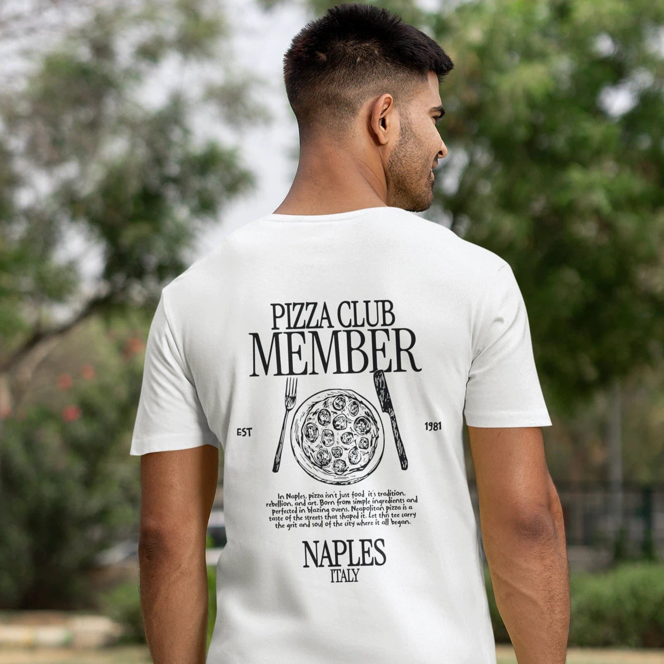 T-Shirt White / XS Naples: Pizza Club Member T-Shirt