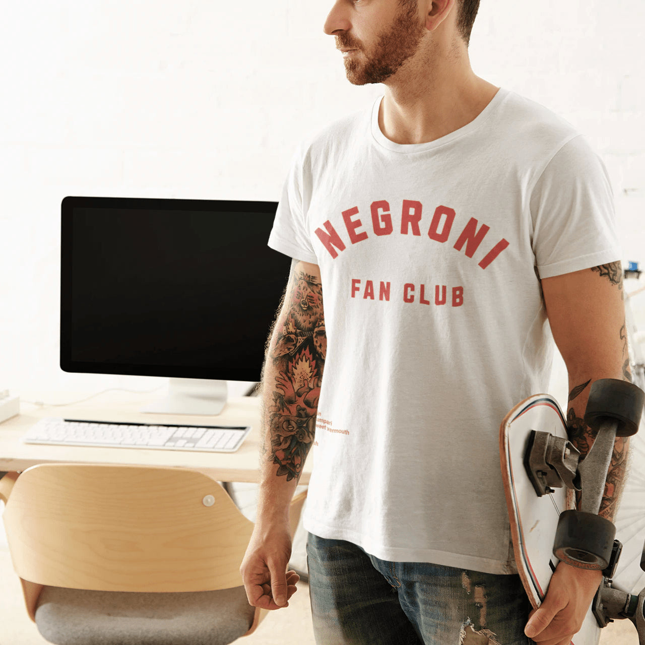 T-Shirt White / XS Negroni Fan Club T-Shirt