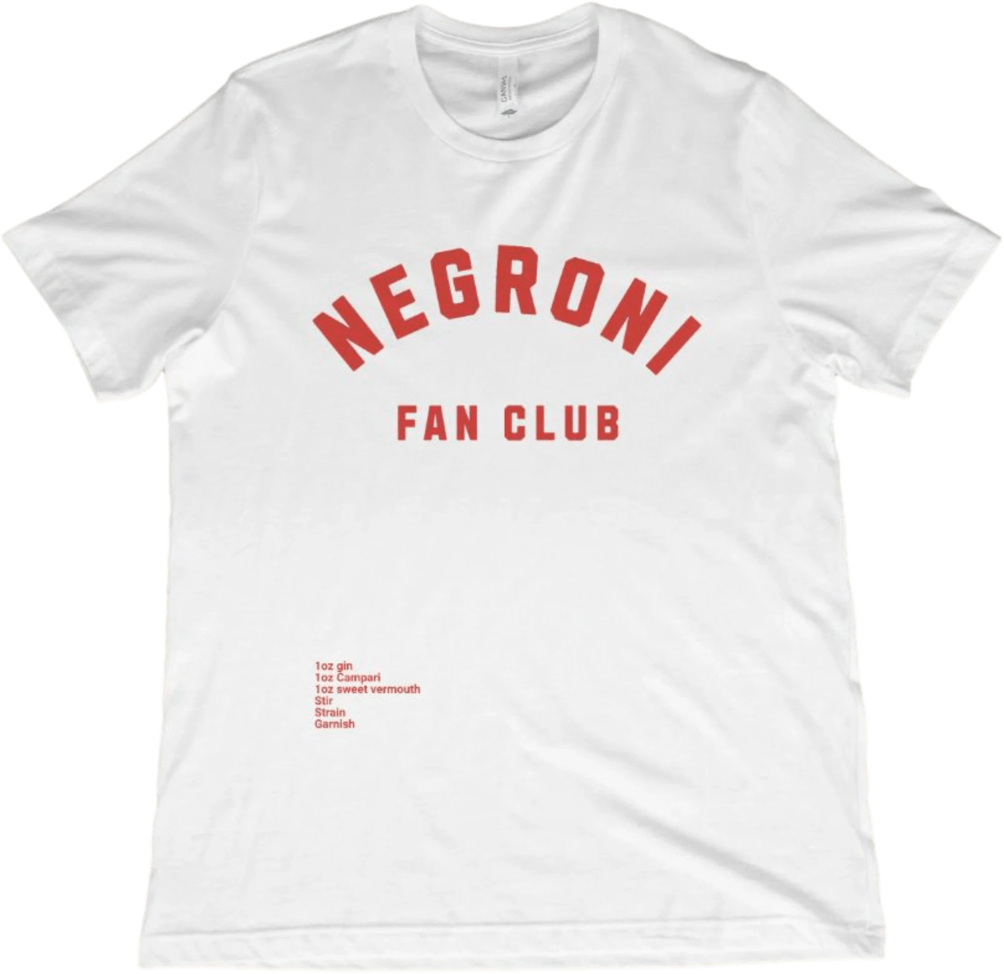 T-Shirt White / XS Negroni Fan Club T-Shirt