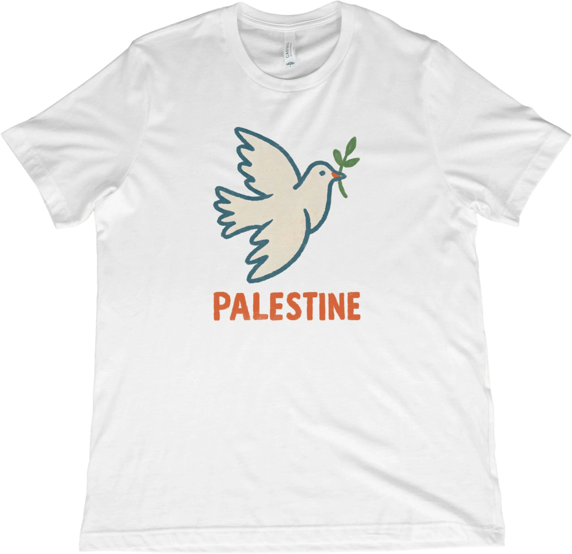 T-Shirt White / XS Palestine Dove T-Shirt