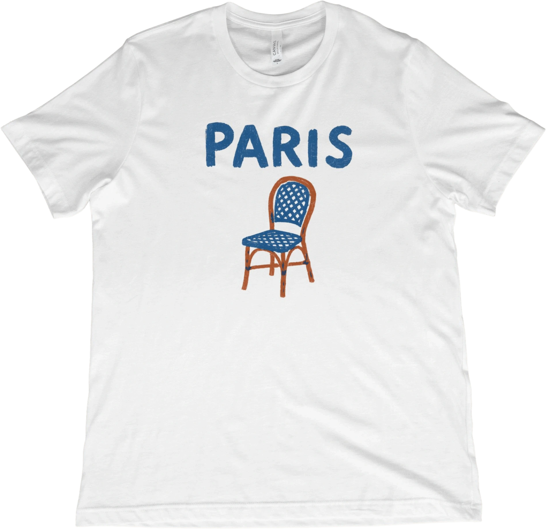 T-Shirt White / XS Parisian Cafe Chair T-Shirt