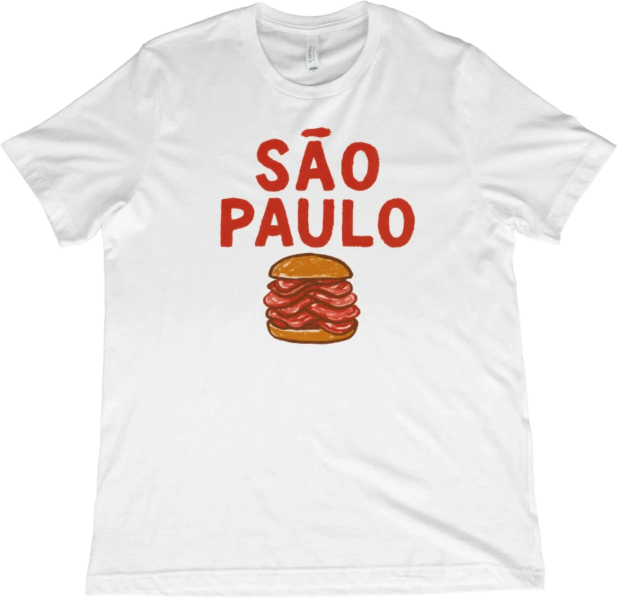 T-Shirt White / XS Sao Paulo Brazil Mortadella T-Shirt