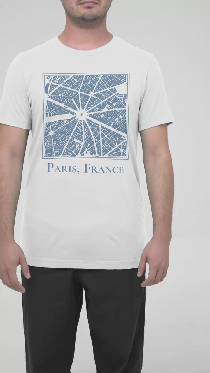 Paris Map T-Shirt