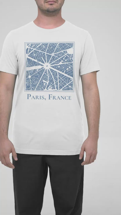 Paris Map T-Shirt