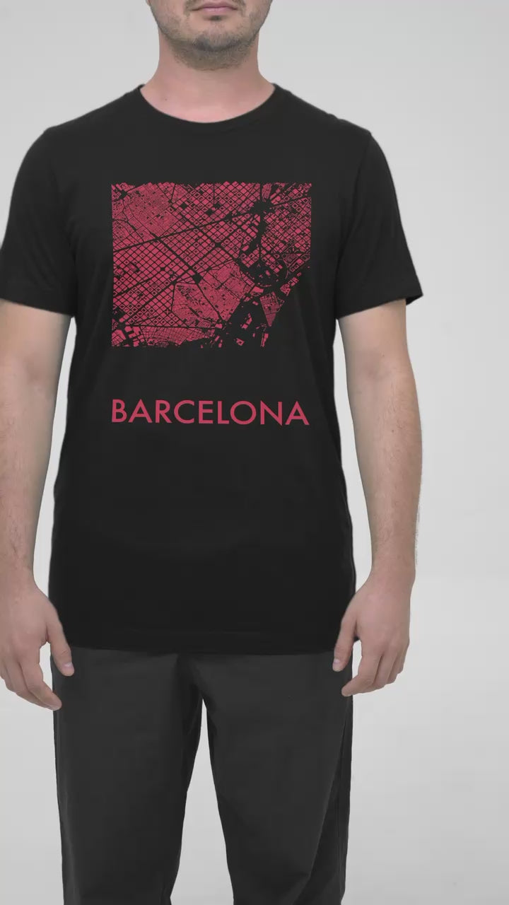 Barcelona Map T-Shirt