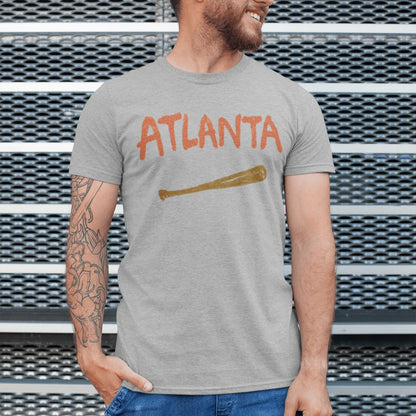 T-Shirt Athletic Heather / XS Atlanta Baseball Bat T-Shirt
