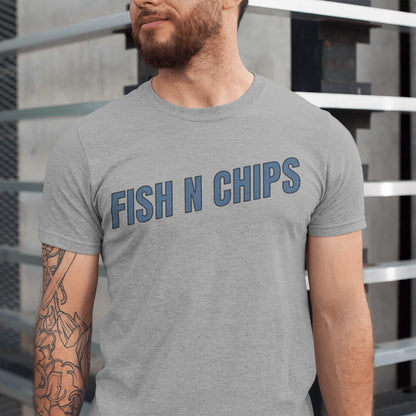 T-Shirt Athletic Heather / XS Fish N Chips T-Shirt