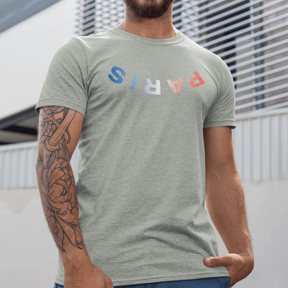 T-Shirt Athletic Heather / XS Paris Upside Down T-Shirt