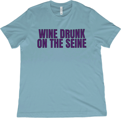 T-Shirt Baby Blue / XS Wine Drunk on the Seine T-Shirt