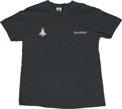 T-Shirt Black / S Houston Space Shuttle T-Shirt