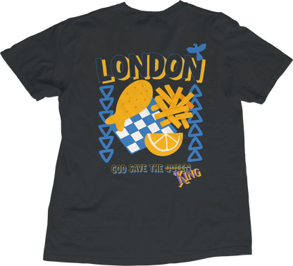 T-Shirt Black / S London Fish & Chips T-Shirt