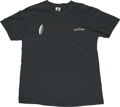 T-Shirt Black / S Sydney Surfboard T-Shirt
