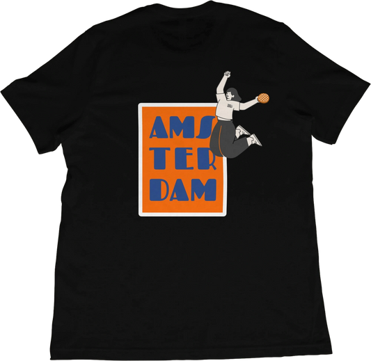T-Shirt Black / XS Amsterdam Stroopwafel T-Shirt