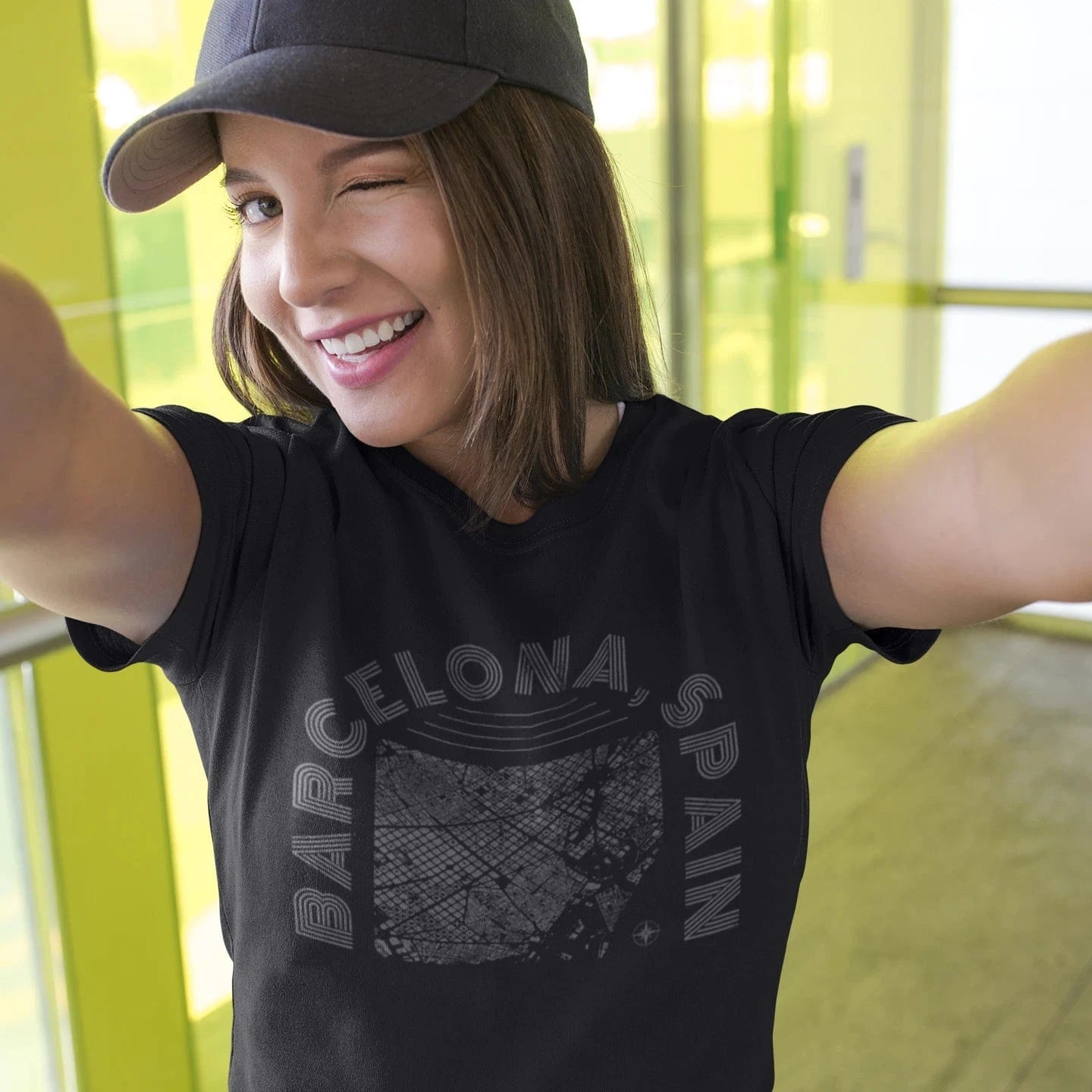 T-Shirt Black / XS Barcelona Spain T-Shirt