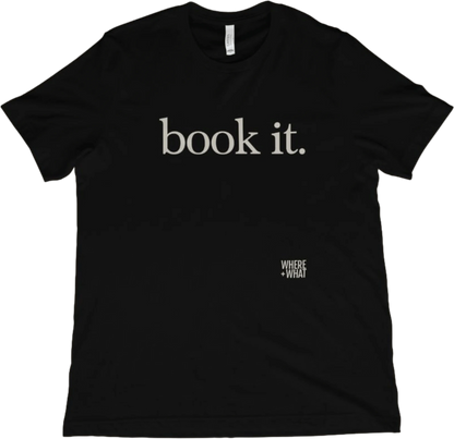 T-Shirt Black / XS Book it. T-Shirt